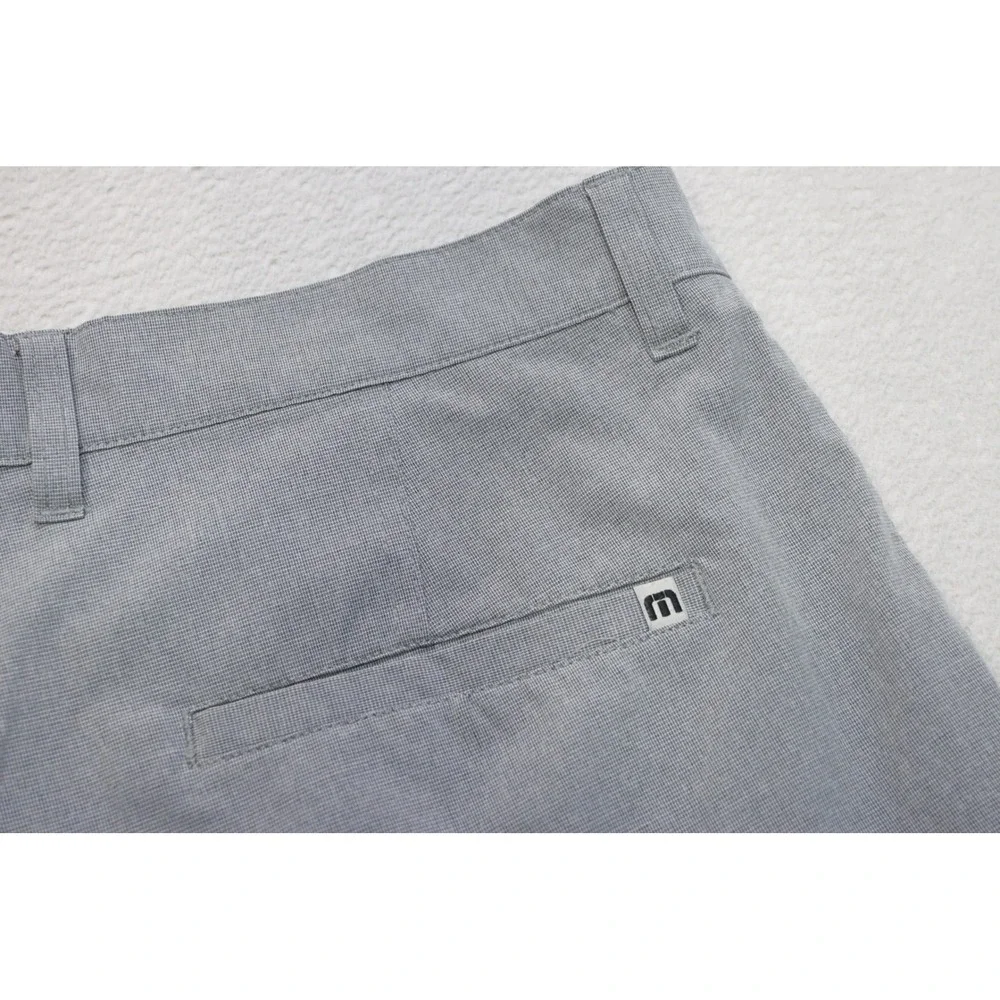 TravisMathew‎ Golf Shorts Mens 34 Grey Stretch Performance Flat Front Athletic